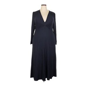 Boden Navy Jersey Ruched Midi Dress 20